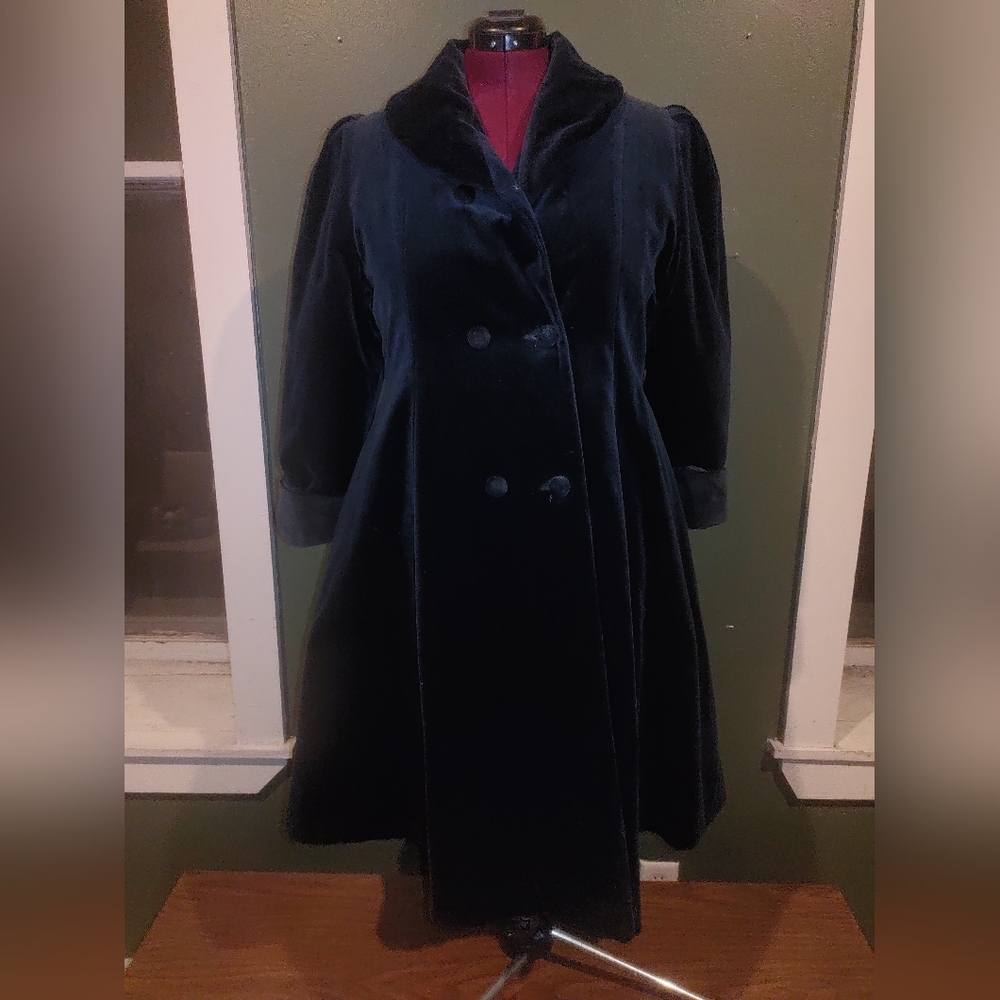 1950's Velvet Swing Coat